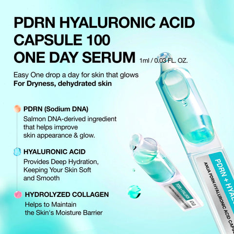 PDRN Hyaluronic Acid Capsule 100 One Day Serum (1ml*5ea)*2SET