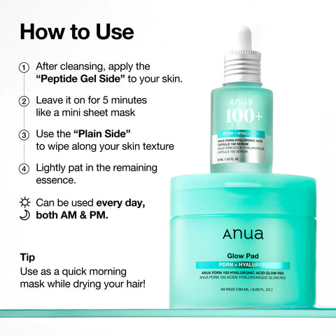 PDRN 100 Hyaluronic Acid Glow Pad